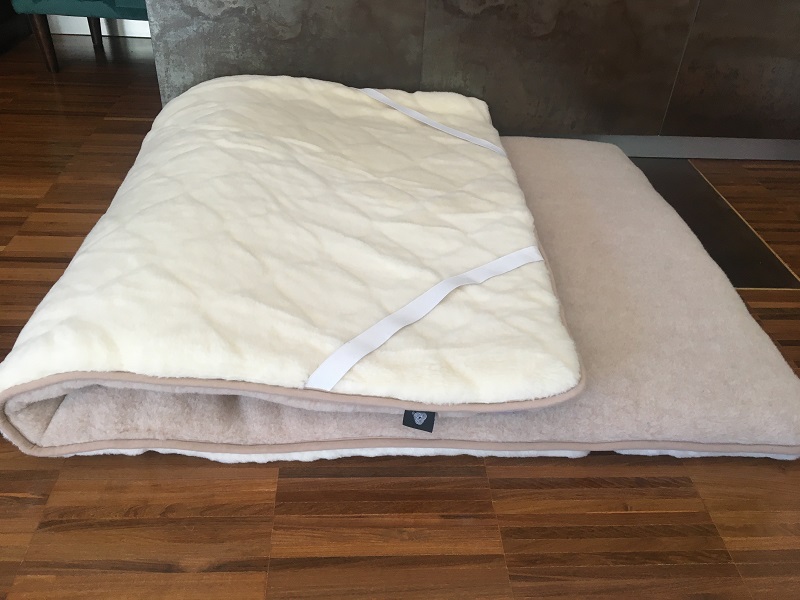 Materac z wełny Kaszmir Caro + Camel Jasny 140x200