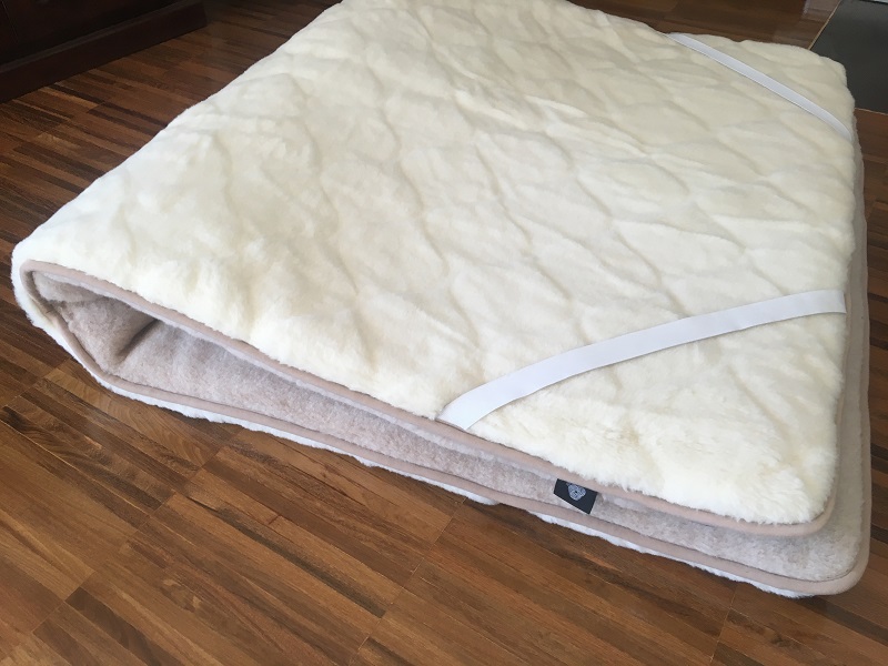 Materac z wełny Kaszmir Caro + Camel Jasny 140x200
