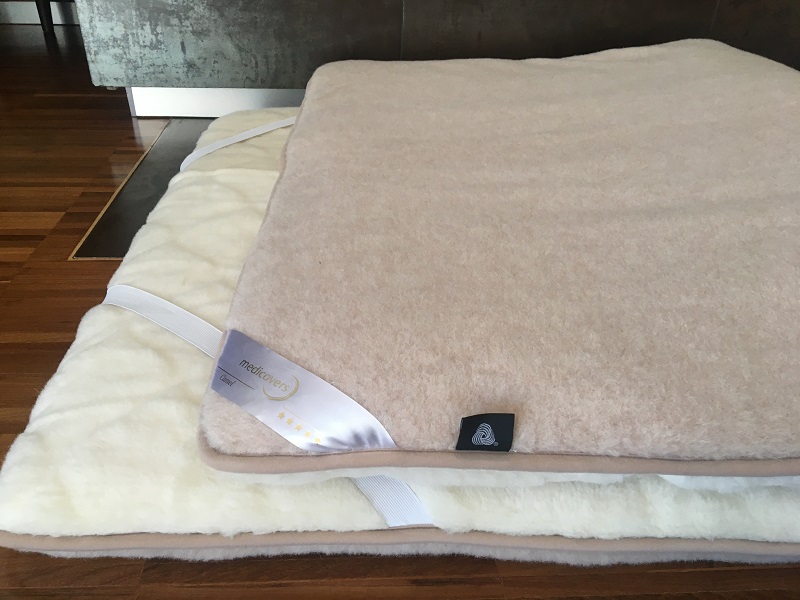 Materac z wełny Kaszmir Caro + Camel Jasny 140x200