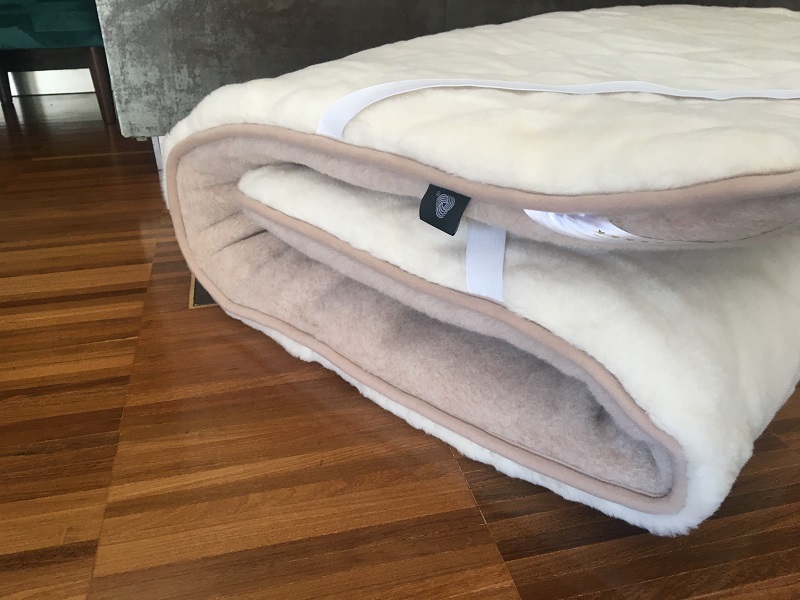 Materac z wełny Kaszmir Caro + Camel Jasny 140x200