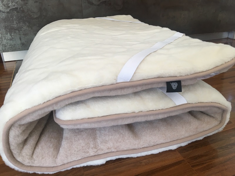 Materac z wełny Kaszmir Caro + Camel Jasny 140x200