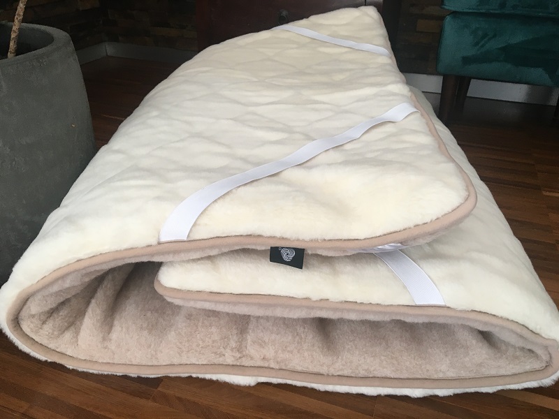 Materac z wełny Kaszmir Caro + Camel Jasny 140x200