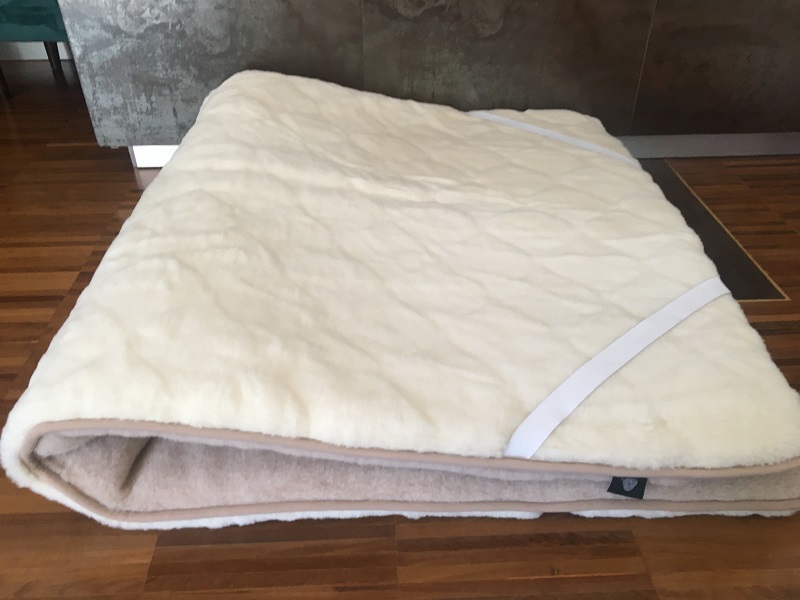 Materac z wełny Kaszmir Caro + Camel Jasny 140x200