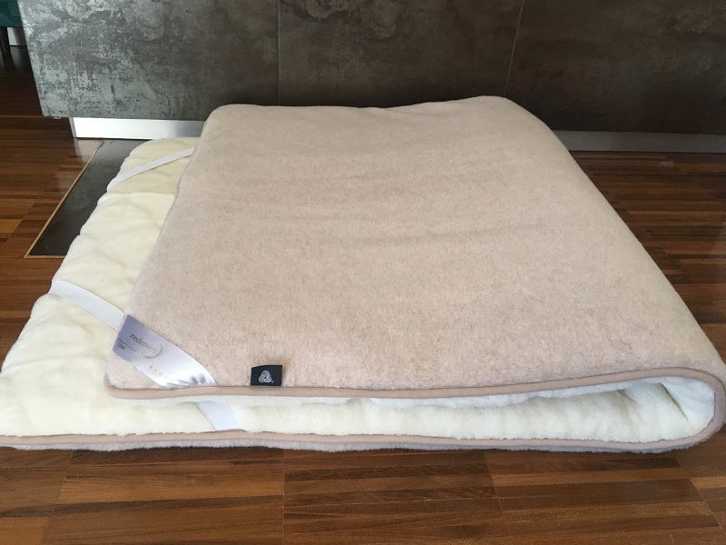 Materac z wełny Kaszmir Caro + Camel Jasny 140x200