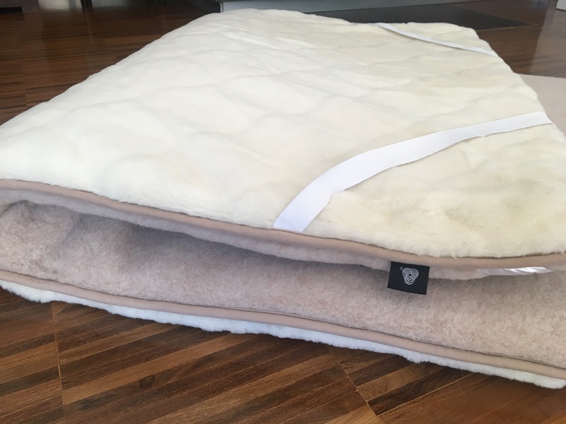 Materac z wełny Kaszmir Caro + Camel Jasny 140x200