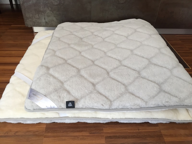 Materac z wełny Alpaki Silver Caro + Kaszmir Caro 120x200