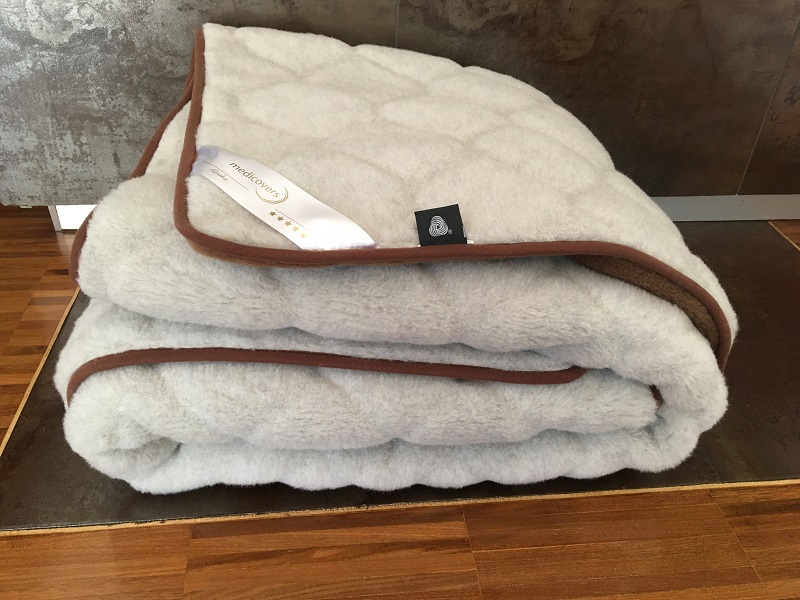 Pościel z wełny Alpaki Silver Caro Camel Ciemny 140x200