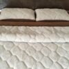 Pościel z wełny Alpaki Silver Caro Camel Ciemny 180x200 + Materac wełniany