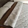 Pościel z wełny Alpaki Silver Caro Camel Ciemny 180x200 + Materac wełniany