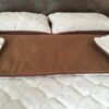 Pościel z wełny Alpaki Silver Caro Camel Ciemny 180x200 + Materac wełniany