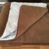 Pościel z wełny Alpaki Silver Caro Camel Ciemny 180x200 + Materac wełniany