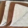Pościel z wełny Alpaki Silver Caro Camel Ciemny 180x200 + Materac wełniany