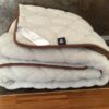 Pościel z wełny Alpaki Silver Caro Camel Ciemny 180x200 + Materac wełniany