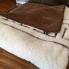 Pościel z wełny Camel Ciemny + Merynos Tumbler Greka 140x200