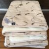Pościel z wełny Camel Jasny Rampicanti + Kaszmir Caro 140x200 + Materac wełniany