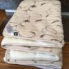 Pościel z wełny Camel Jasny Rampicanti + Kaszmir Caro 140x200 + Materac wełniany