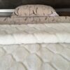 Pościel z wełny Camel Jasny Rampicanti + Kaszmir Caro 140x200 + Materac wełniany