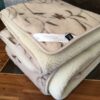 Pościel z wełny Camel Jasny Rampicanti + Merynos Tumbler 140x200 + Materac wełniany