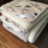 Pościel z wełny Camel Jasny Rampicanti + Merynos Tumbler 140x200 + Materac wełniany