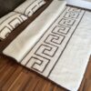 Pościel z wełny Camel Ciemny + Merynos Tumbler Greka 160x200 + Podkład wełniany
