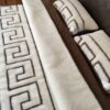Pościel z wełny Camel Ciemny + Merynos Tumbler Greka 160x200 + Podkład wełniany