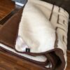 Pościel z wełny Camel Ciemny + Merynos Tumbler Greka 160x200 + Podkład wełniany
