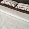 Pościel z wełny Camel Ciemny + Merynos Tumbler Greka 160x200 + Podkład wełniany