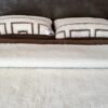 Pościel z wełny Camel Ciemny + Merynos Tumbler Greka 160x200 + Podkład wełniany