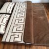 Pościel z wełny Camel Ciemny + Merynos Tumbler Greka 160x200 + Podkład wełniany