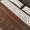 Pościel z wełny Camel Ciemny + Merynos Tumbler Greka 160x200 + Podkład wełniany