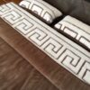 Pościel z wełny Camel Ciemny + Merynos Tumbler Greka 160x200 + Podkład wełniany