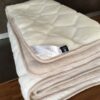 Pościel z wełny Camel Jasny + Kaszmir Caro 160x200 + Materac wełniany