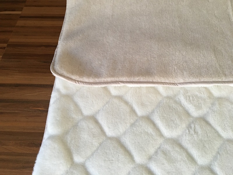 Pościel z wełny Camel Jasny + Kaszmir Caro 160x200 + Materac wełniany