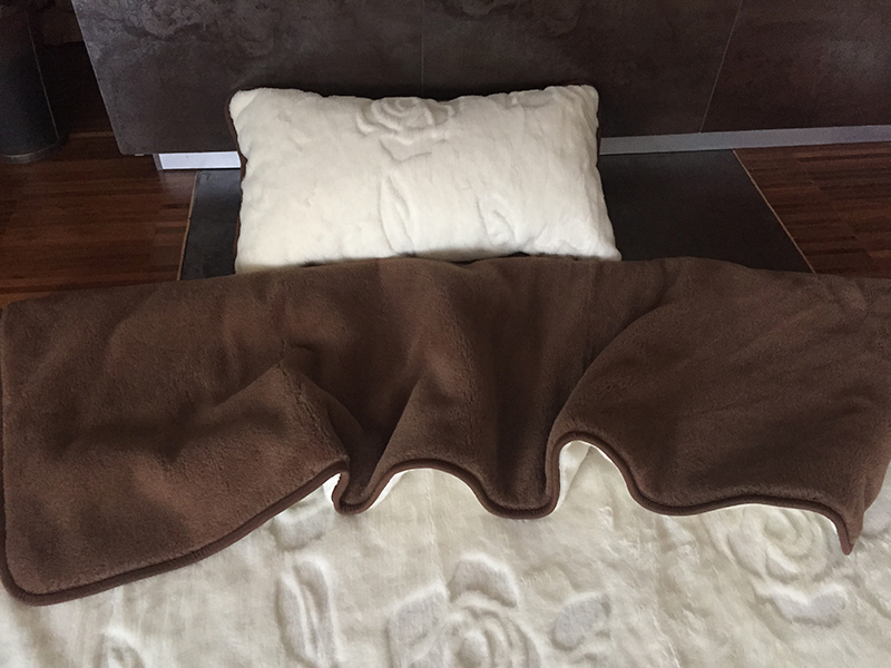 6 Pościel z wełny Camel Ciemny + Kaszmir Róża 140x200 + Materac wełniany