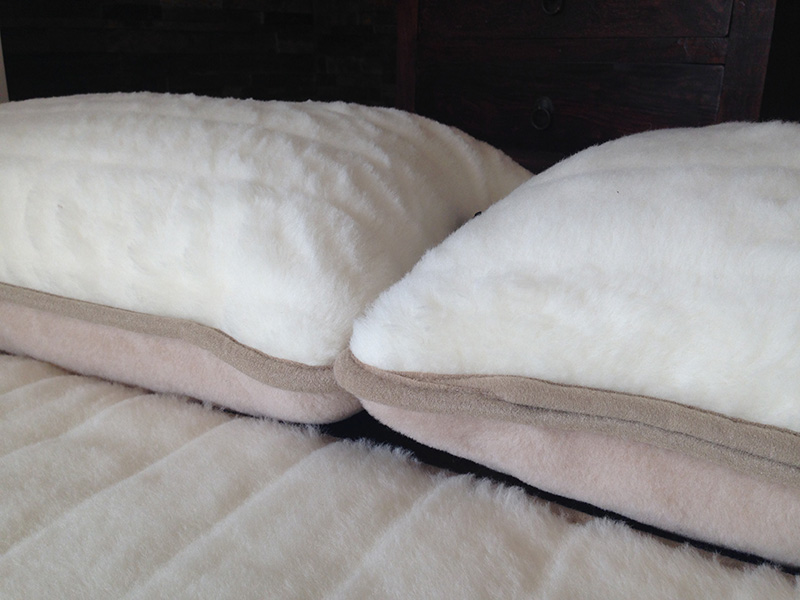 1 Pościel z wełny Camel Jasny + Kaszmir Pasy 160x200
