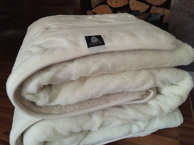 36 Kołdra z wełny Camel Jasny + Kaszmir Róża 140x200
