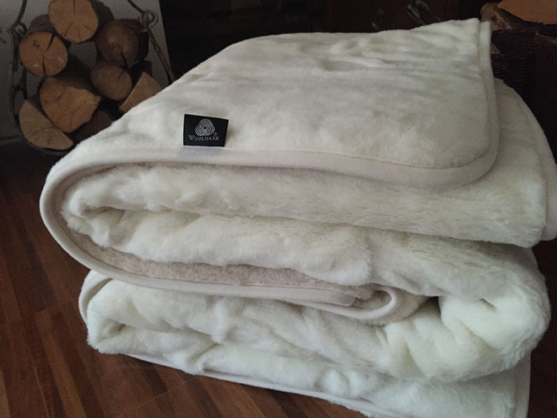 38 Kołdra z wełny Camel Jasny + Kaszmir Róża 140x200
