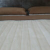 16 Pościel z wełny Camel Ciemny + Kaszmir Pasy 180x200 + Materac wełniany