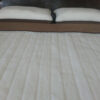 23 Pościel z wełny Camel Ciemny + Kaszmir Pasy 180x200 + Materac wełniany