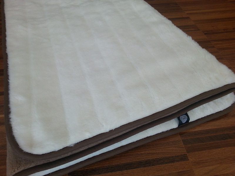 29q Kołdra z wełny Camel Ciemny + Kaszmir Pasy 140x200