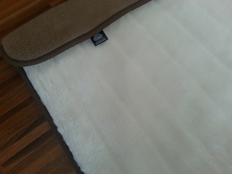 2q Kołdra z wełny Camel Ciemny + Kaszmir Pasy 140x200