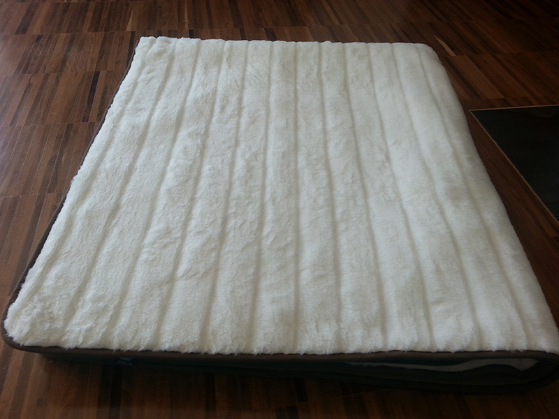 34q Kołdra z wełny Camel Ciemny + Kaszmir Pasy 140x200