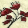 3005 Koc wełniany Merynos Czerwona Rose 140x200