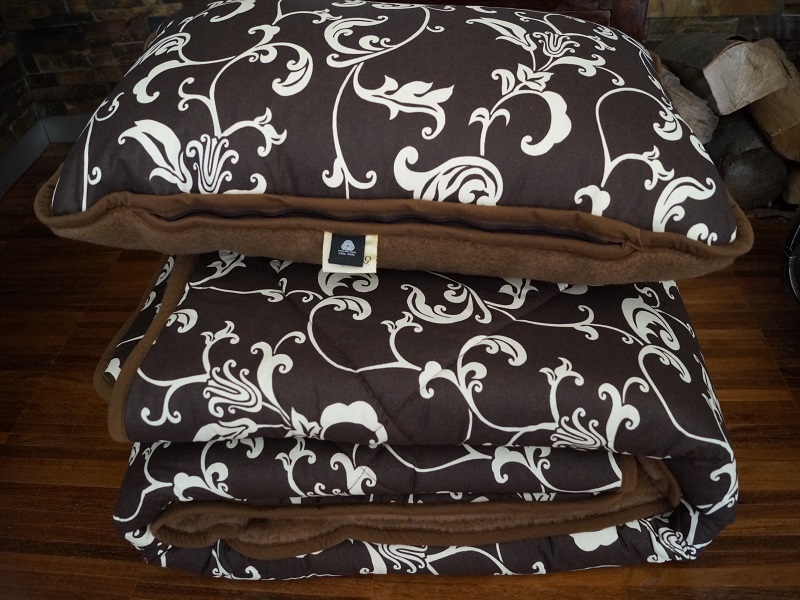 Pościel z wełny wielbłądziej Camel Ciemny Bawełna Brown Mediolan 140x200