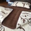 Pościel z wełny Camel Ciemny + Kaszmir Szlachecki 140x200 + Podkład wełniany