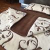 Pościel z wełny Camel Ciemny + Kaszmir Szlachecki 140x200 + Podkład wełniany