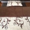 Pościel z wełny Camel Ciemny + Kaszmir Szlachecki 140x200 + Podkład wełniany