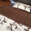 Pościel z wełny Camel Ciemny + Kaszmir Szlachecki 140x200 + Podkład wełniany