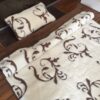 Pościel z wełny Camel Ciemny + Kaszmir Szlachecki 140x200 + Podkład wełniany