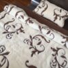 Pościel z wełny Camel Ciemny + Kaszmir Szlachecki 140x200 + Podkład wełniany